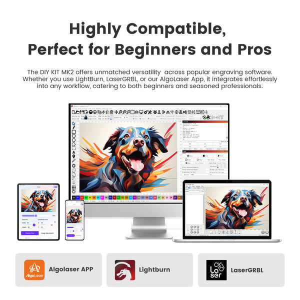AlgoLaser DIY KIT MK2 10W Diode Laser Engraver