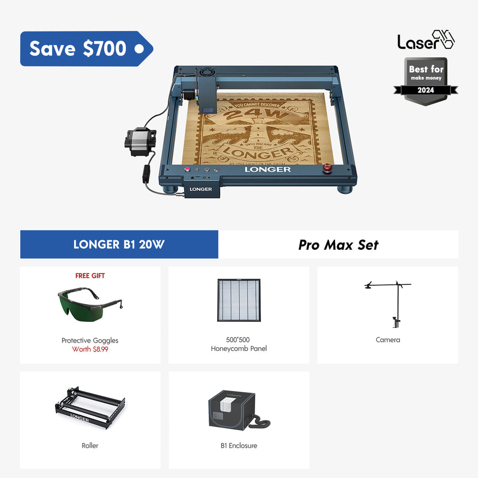 Longer Laser B1 20W Engraving Machine(22-24W Output Power)
