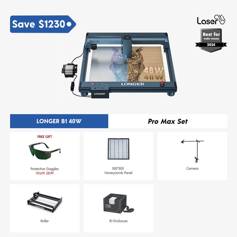 Longer Laser B1 40W Engraving Machine(44-48W Output Power)