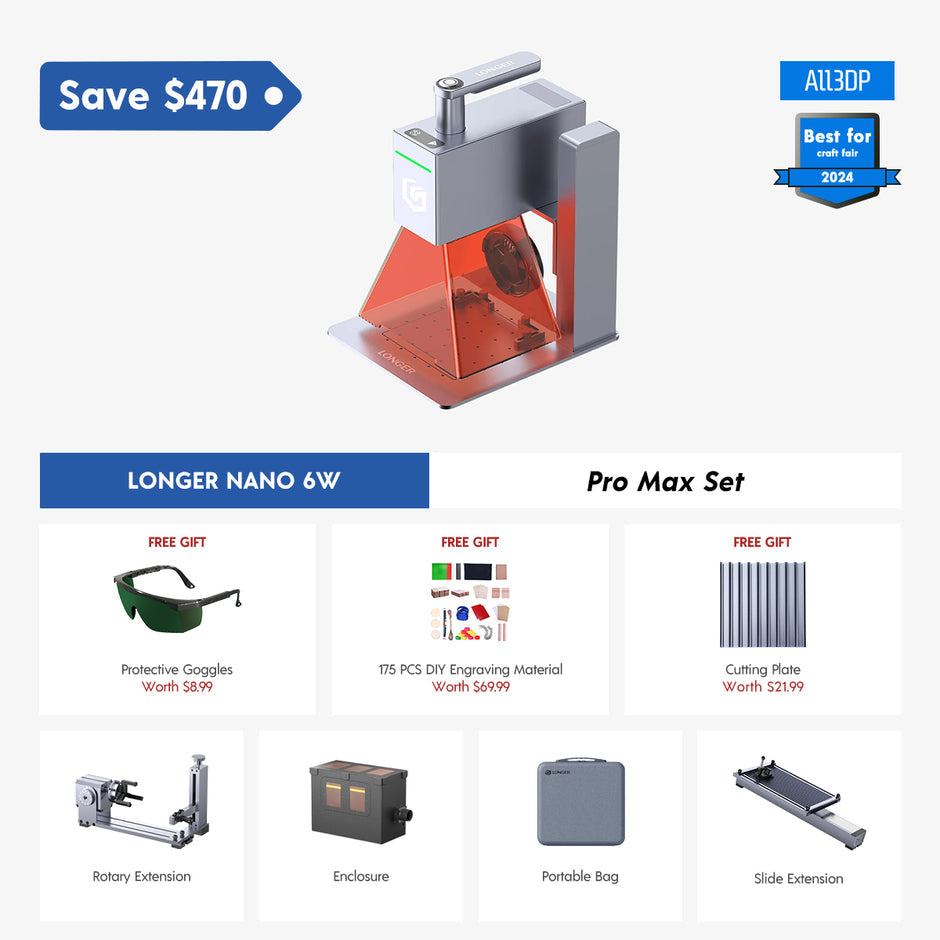 Longer Nano 6W Portable Laser Engraver