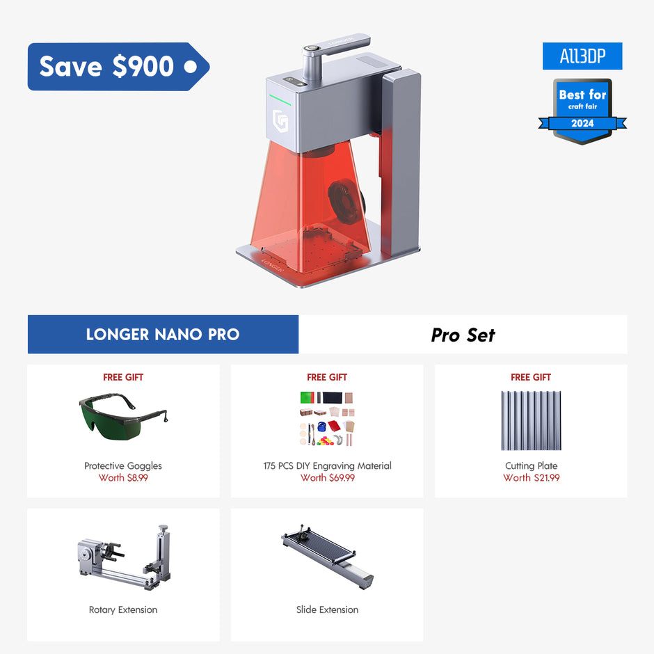 Longer Nano Pro 12W Portable Laser Engraver