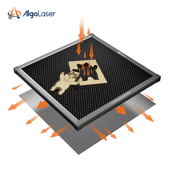 AlgoLaser 400mm x 400mm Honeycomb Platform air flow