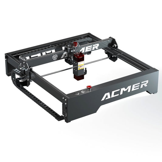 ACMER P1 10W Laser Engraver & Cutter Machine (400x410mm): A 10-watt laser engraver and cutter by ACMER with a working area of 400x410mm.