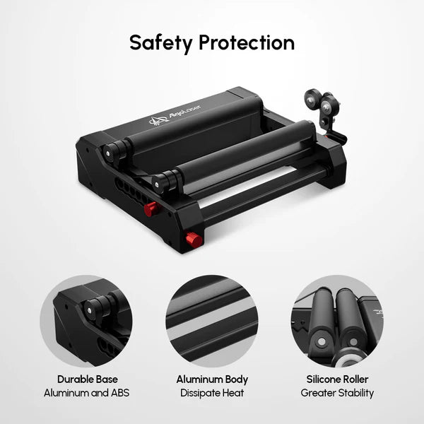 Safety features of the AlgoLaser Rotary Roller (RR2)