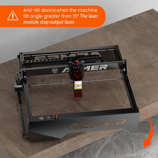 A picture showing the Anti-tilt device for the ACMER P1 10W Laser Engraver & Cutter Machine (400x410mm).