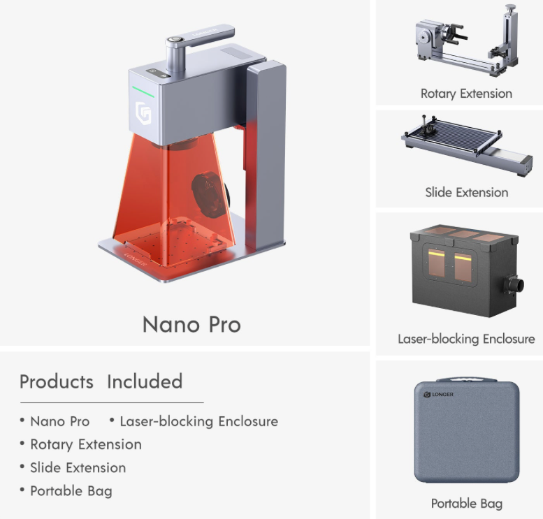 Longer Nano Pro 12W Portable Laser Engraver