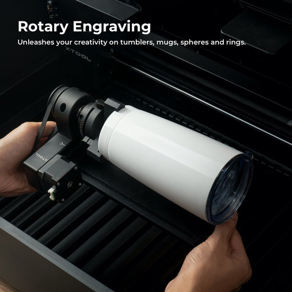 Rotary Engraving included in The main features for the xTool P2 55W Desktop CO2 Laser Cutter.