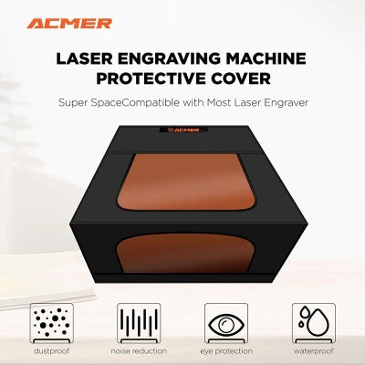 ACMER Enclosure Box for Laser Engraving Machine Eye Protection Cover: A protective enclosure cover for eye safety on a laser engraving machine by ACMER.