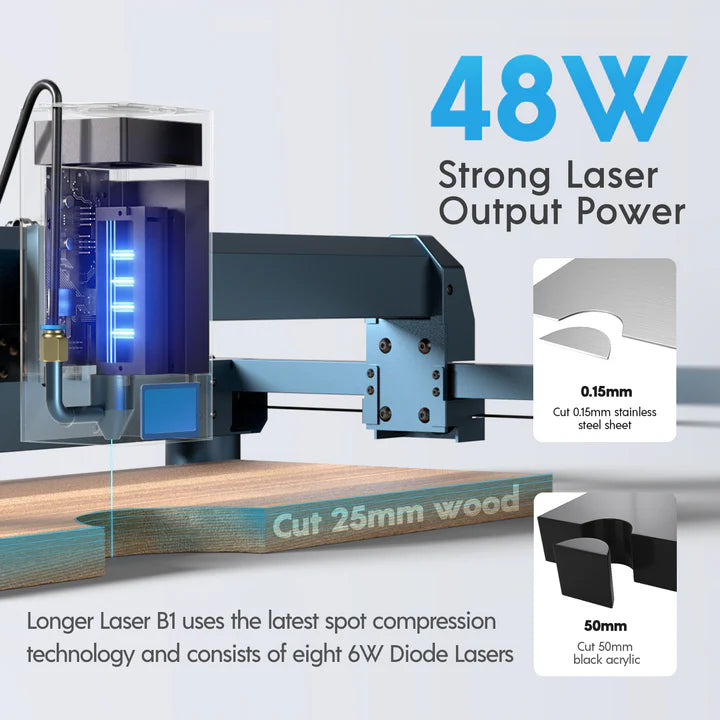 Longer Laser B1 40W Engraving Machine(44-48W Output Power)