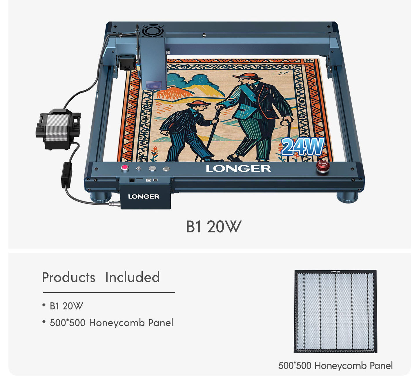 Longer Laser B1 20W Engraving Machine(22-24W Output Power)