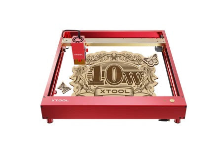 The xTool D1 Pro Desktop Laser Engraver Cutting Machine. Showing the 10W Red version.