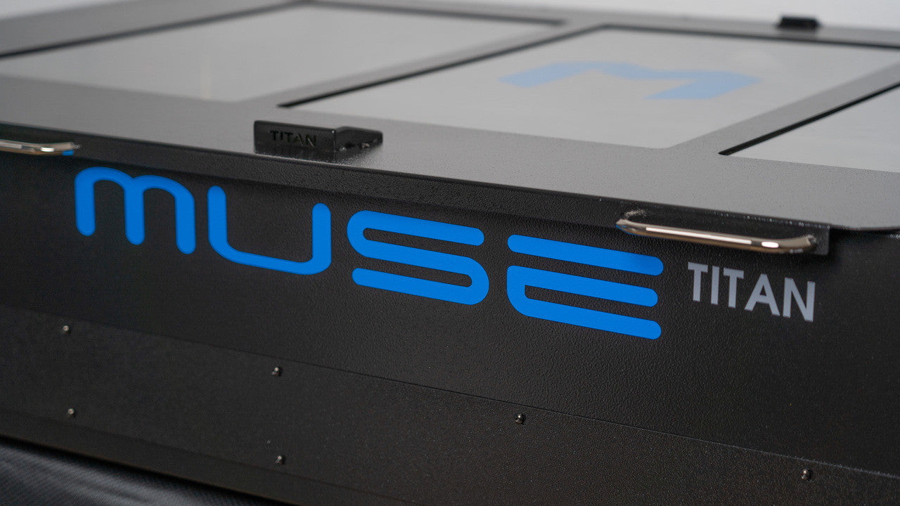 The Muse Titan v3 48x24 CO2 Laser - close up