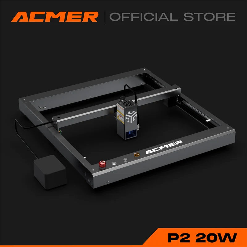 The ACMER P2 20W Diode Laser Module in the P2 Laser Engraver