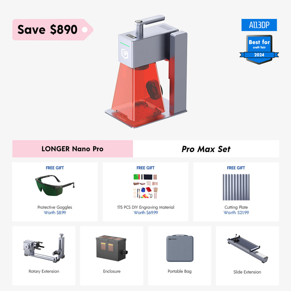 Longer Nano Pro 12W Portable Laser Engraver