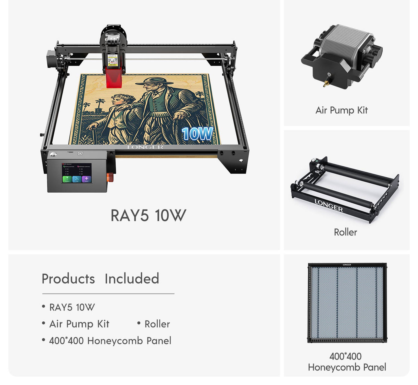 Longer RAY5 10W Laser Engraver(10-12W Output Power)