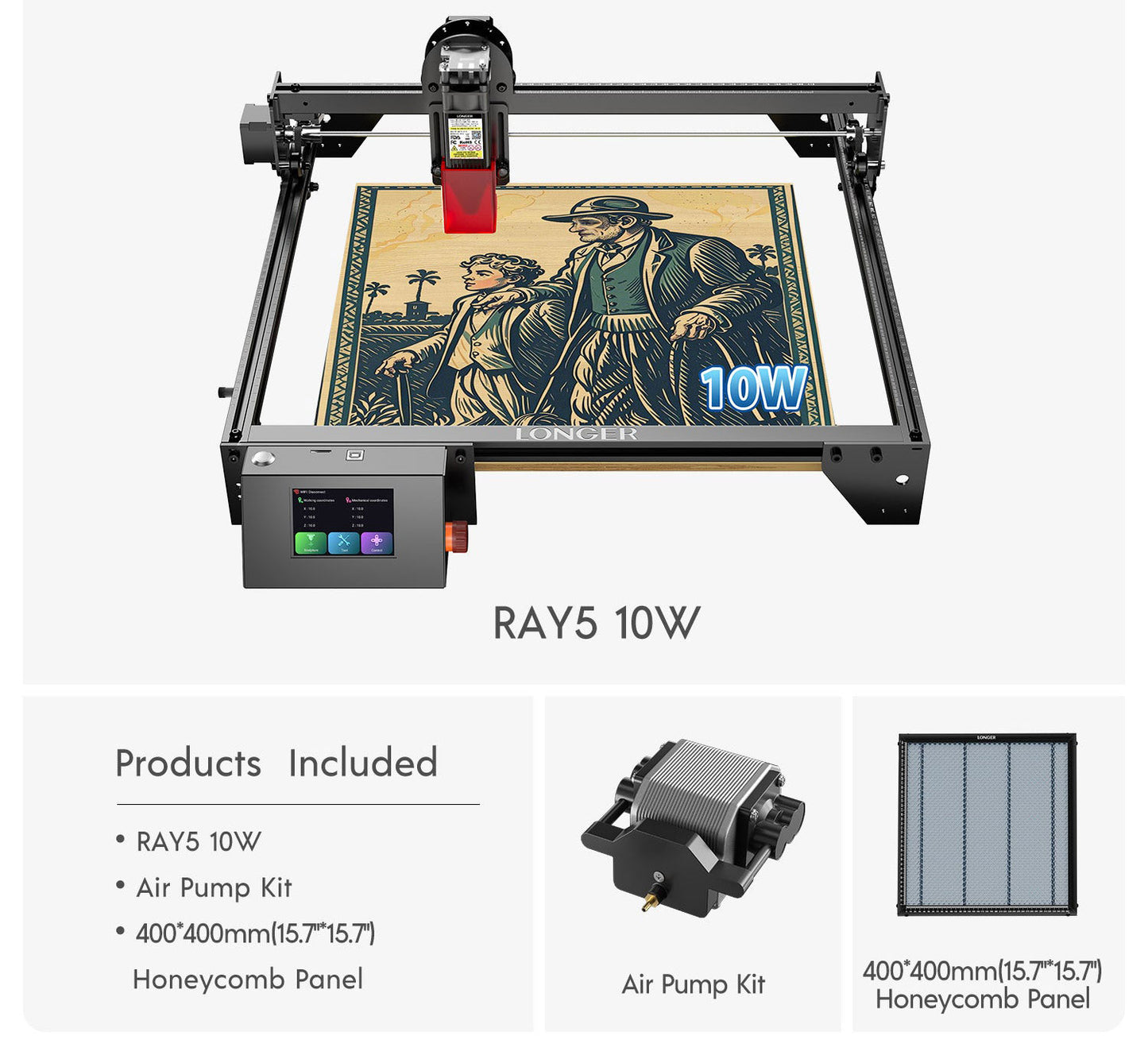 Longer RAY5 10W Laser Engraver(10-12W Output Power)