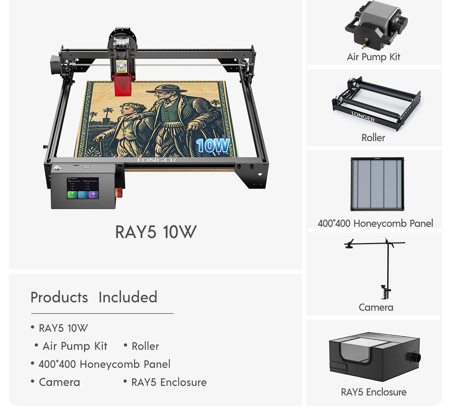 Longer RAY5 10W Laser Engraver(10-12W Output Power)