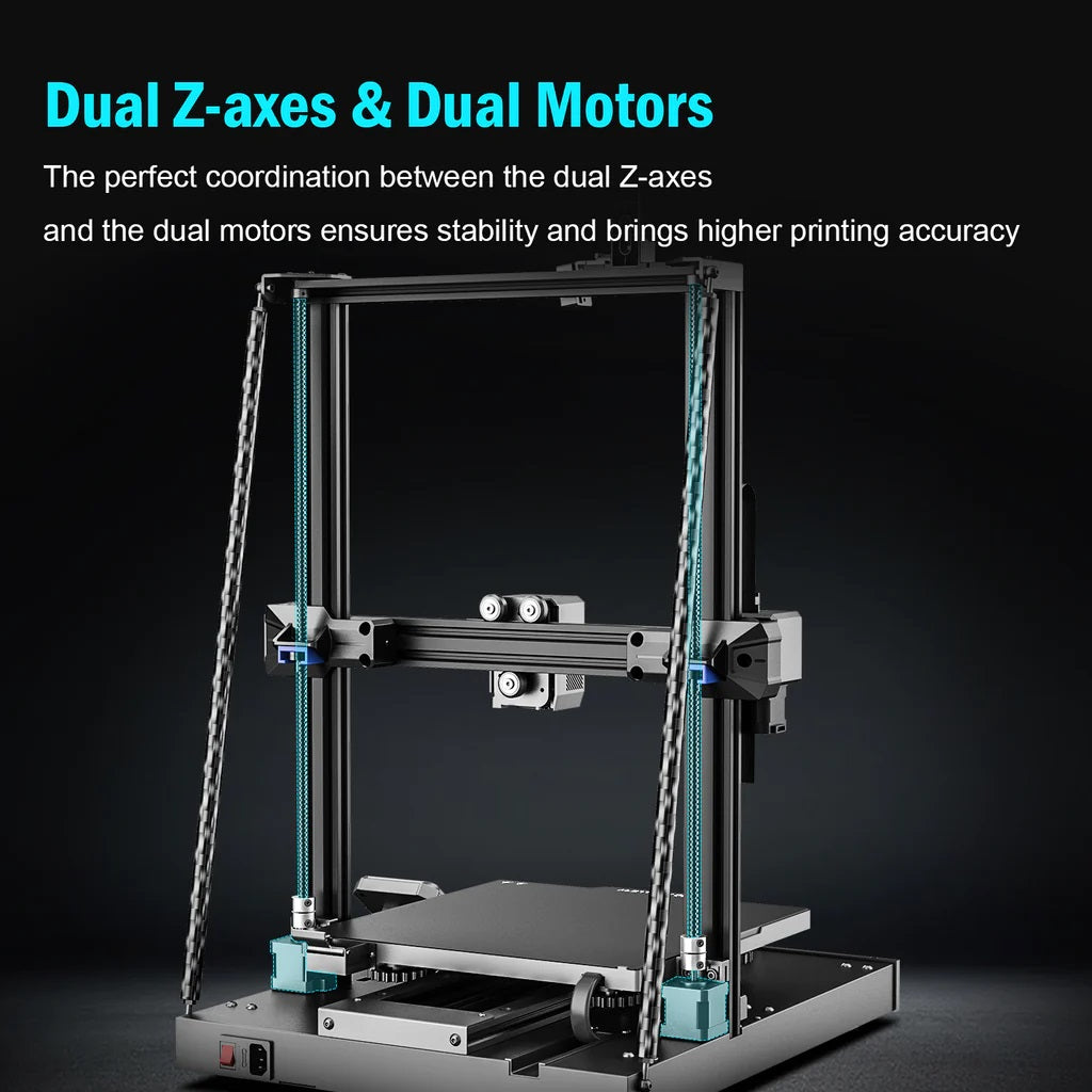 Artillery Sidewinder X3 Plus has Dual Z-axes and Dual Motors