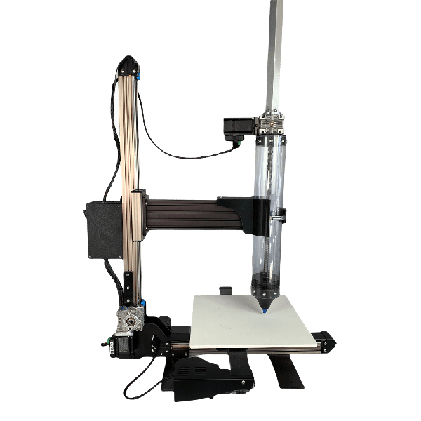 The 3D Potterbot 10 Super ceramic 3D printer side view.