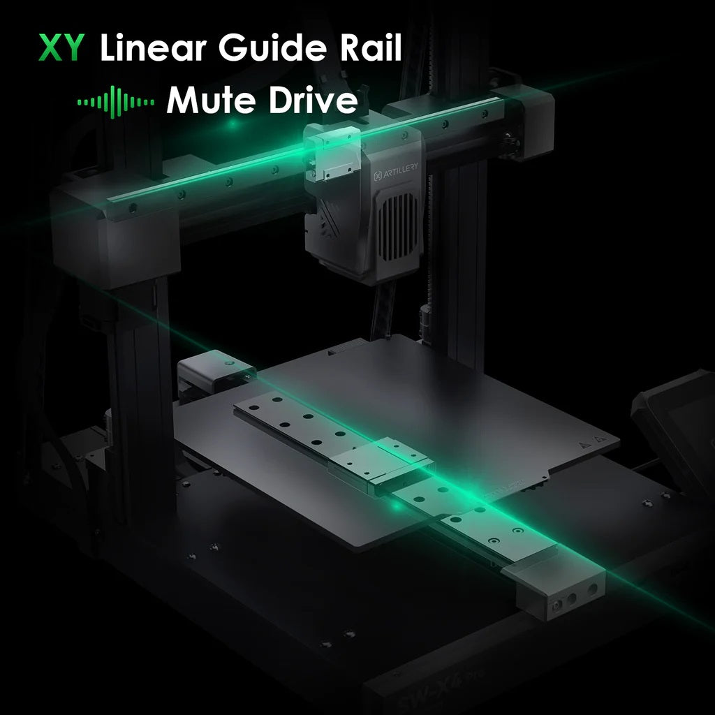 The Artillery Sidewinder X4 Pro 3D Printer XY Linear Guide Rail.