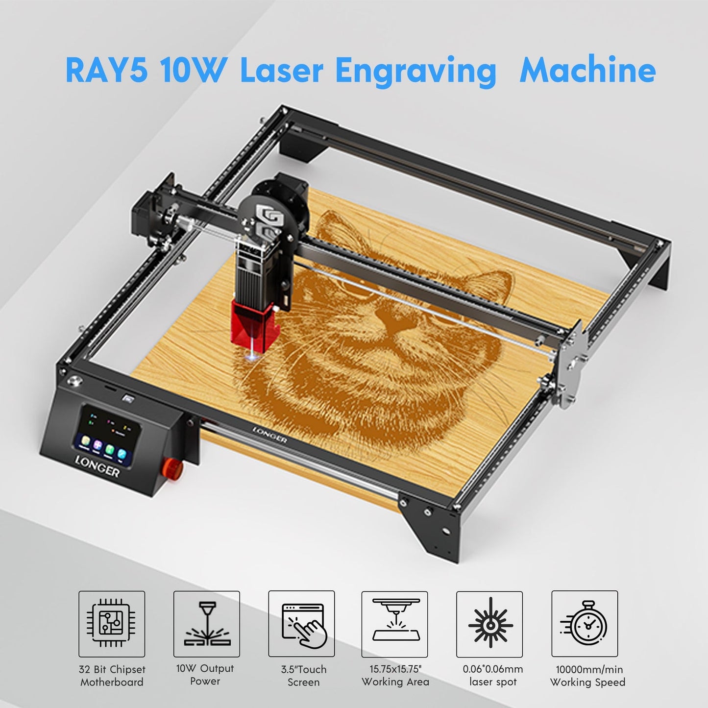 Longer RAY5 10W Laser Engraver(10-12W Output Power)