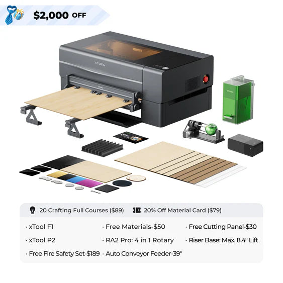 xTool P2 55W Desktop CO2 Laser Cutter