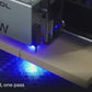 A video of the 20W Laser cutting an object within the xTool S1 Laser Cutter.